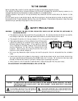 Preview for 2 page of Proxima Pro AV 9350 User Manual