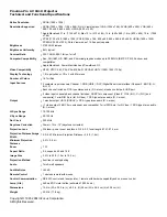 Предварительный просмотр 1 страницы Proxima Pro AV 9410 Specification Sheet