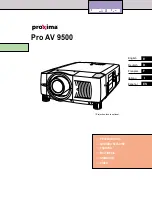 Proxima Pro AV  9500 User Manual preview