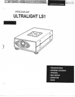 Предварительный просмотр 3 страницы Proxima Ultralight LS1 User Manual