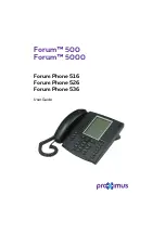 Proximus Forum Phone 516 User Manual preview