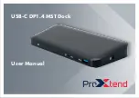 ProXtend USB-C DP1.4 MST Dock User Manual preview