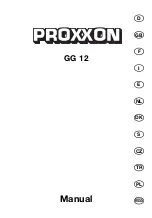 Proxxon GG 12 Manual preview