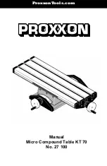 Proxxon KT 70 Manual предпросмотр