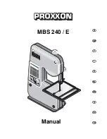 Предварительный просмотр 1 страницы Proxxon MBS 240 / E User Manual