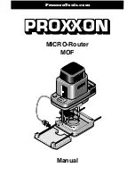 Proxxon MICRO-Router MOF Owner'S Manual preview