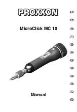 Proxxon MicroClick MC 10 Manual preview