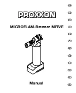 Proxxon MICROFLAME burner MFB/E Manual preview