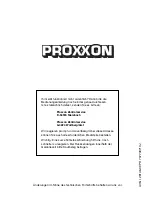 Preview for 30 page of Proxxon MICROFLAME MFB/E User Instructions