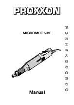 Preview for 1 page of Proxxon MICROMOT 50/E Manual