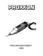 Proxxon MSG 28644 Manual preview