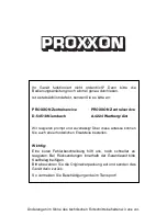 Предварительный просмотр 38 страницы Proxxon SP / E Operating Instructions Manual