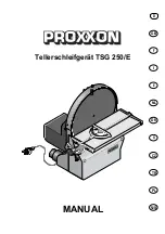 Proxxon TSG 250/E Operating Instructions Manual preview