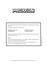 Предварительный просмотр 80 страницы Proxxon TSG 250/E Operating Instructions Manual