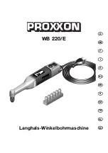 Proxxon WB 220/E Operating Instructions Manual preview