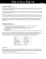 Preview for 3 page of Prozone PZ2-4 Thru PZ2-16 Installation Manual And Operation Manual