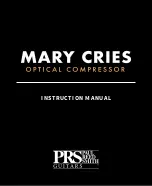 Preview for 1 page of Prs MARY CRIES Instruction Manual