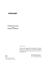 Preview for 2 page of PRÜFTECHNIK ROTALIGN ALI 3.500 Operating Instructions And Alignment Handbook