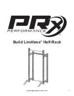 Preview for 1 page of PRx Performance Build Limitless Half-Rack-81/81 Assembly Instructions Manual