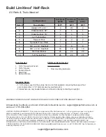 Preview for 3 page of PRx Performance Build Limitless Half-Rack-81/81 Assembly Instructions Manual