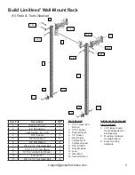 Предварительный просмотр 3 страницы PRx Performance Build Limitless Wall-Mount Rack Assembly Instructions Manual