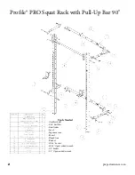 Предварительный просмотр 2 страницы PRx Performance Profile Squat Rack with Pull-Up Bar 90" Assembly Instructions Manual