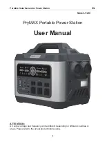 Предварительный просмотр 1 страницы PryMAX J1200 User Manual