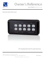 Предварительный просмотр 1 страницы PS Audio Dectet Power Center Owner'S Reference Manual