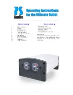 PS Audio Ultimate Outlet Operation Manual preview