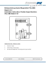 PS Automation PSL-AMS 4 V2 Installation Instructions предпросмотр