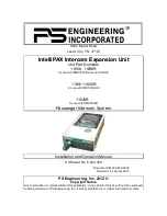 Preview for 1 page of PS Engineering IntelliPAX 11606 Installation And Operation Manual