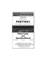 PS Engineering PCD7100-I Pilot'S Manual And Operation Manual предпросмотр