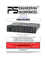 PS Engineering PMA5000EX System Installation And Operation Manual предпросмотр