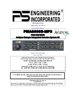 PS Engineering PMA8000B--MP3 Installation And Operation Manual preview