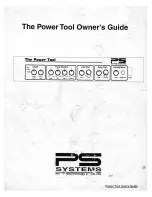 Предварительный просмотр 1 страницы PS Systems The Power Tool Owner'S Manual