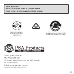 Предварительный просмотр 20 страницы PSA LIF6000WB User Manual