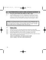 Preview for 16 page of PSA Lifesaver LIF5000 Installation And User Manual