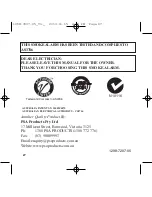 Preview for 29 page of PSA Lifesaver LIF5000 Installation And User Manual