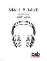 PSB M4U 8 Owner'S Manual preview