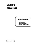 PSB PSB-1688LF Operation Manual preview