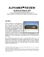 PSC AlphaMix Manual предпросмотр