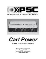 PSC Cart Power Operation Manual предпросмотр