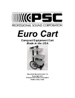PSC Euro Cart Operation Manual preview
