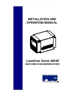 PSC LazerData Series 9000E Installation And Operation Manual предпросмотр