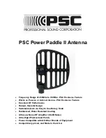 PSC Power Paddle II Antenna Manual preview
