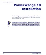 Предварительный просмотр 10 страницы PSC PowerWedge 10 User Manual