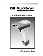 PSC QuickScan 6000 Programming Manual preview