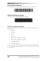 Preview for 20 page of PSC QuickScan 6000 Programming Manual