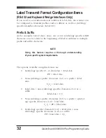 Preview for 36 page of PSC QuickScan 6000 Programming Manual