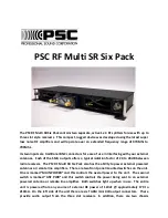 PSC RF Multi SR Six Pack User Manual preview